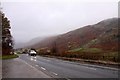 The A591 by Brown Crag in St. John's Castlerigg and Wythburn