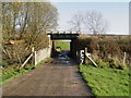 Railway bridge over footpath in LA5 0HZ