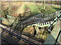 Battyeford - railway footbridge in WF14 0EG