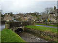 Downham Beck , bridge and village in BB7 4BP