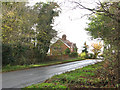 View west along Norwich Road approaching the A146 in Chedgrave