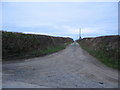 Lane to Gaerwen farm in LL65 4DY