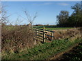 Macmillan Way crossing ditch between Wilsthorpe and Greatford in PE9 4NT