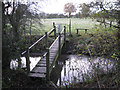 Footbridge over Inchford Brook near Rouncil Lane in CV8 1NN