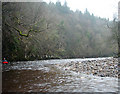 Upper South Tyne in lowish water in CA9 3NE