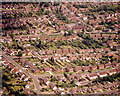 Aerial view of Hopes Green south of Benfleet High Road in SS7 1DE