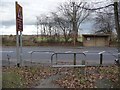 Footpath and bus stop, Barnsdale Road in LS26 9DB