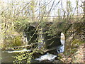 Disused railway bridge across river Ely in CF72 9LA