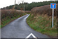 Minor road heading up the Nant Caethon in LD6 5HH