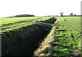 Farm bridge over ditch beside footpath in NR15 2BW