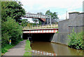 Railway Bridge and canal at Stoke-on-Trent in ST4 2RE