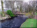 Footbridge over the Powmillon Burn in ML10 6ES