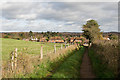 Footpath descending to Hillcrest in GU8 6DB