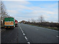 A483 looking north towards level crossing in SY10 9RL
