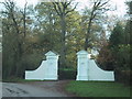 The imposing entrance to Rockbeare Manor in EX5 2HG