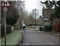 2009 : Cyclist on Main Street, Keevil in BA14 6NG