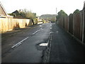 Looking eastwards along Romsey Road in PO8 0EH
