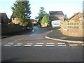 Looking from North Road into Northfield Close in PO8 0EH