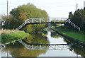 Footbridge over the canal near Willington, Derbyshire in Willington and Findern Ward
