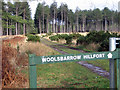 Path to Woolsbarrow Hill Fort, Wareham Forest in BH20 7BZ