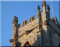 Detail of tower, St Andrew's church, West Hatch in TA3 5RJ