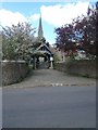 Lych gate at entrance to St Mary's Church, Frittenden in Frittenden