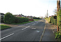 View west along The Street in Ashwellthorpe and Fundenhall