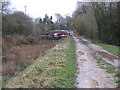 Looking east towards new lock and bridge on the Wey & Arun Canal in RH14 0TW
