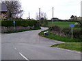 Road junction leading down to the A545 in LL59 5YE
