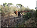 Bridge over railway between Farnborough and Fleet in GU51 2TX