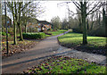 Houses at the edge of Eaglestone Local Park in MK6 5BN