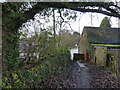 A footpath which leaves the A6 at Rowsley in Rowsley
