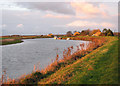 The River Great Ouse in low December sunshine in PE38 0PW
