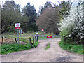 Warning notices at Woolbridge Heath in BH20 6NJ