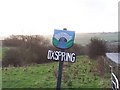 Oxspring Village Sign, Four Lane End Crossroads on the A629 in S36 8WY