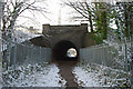 Footpath under the railway in RH10 7EY