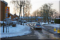 Snowy evening, Ashdown Drive Crawley in RH10 5EZ
