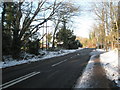 Station Lane on a snowy Saturday morning in GU8 5AA