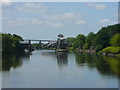 Approaching Barton Road Swing Bridge and Bridgewater Canal Bridge in M41 7JQ