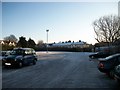 Icy car park in Romford in RM1 1EF