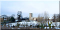 Ellough church in snow in NR34 7TS