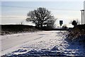 Ice and Snow on the road in DN22 8HD