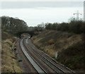 2009 : Looking north from the Clink Road railway bridge in BA11 2TJ