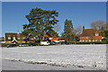 The Green, Buckland, in snow in RH3 7BG