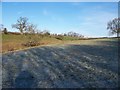 Across a frosty field in GL54 5RU