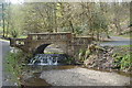 Bridge over the stream in Sunnyhurst Wood in BB3 0LA
