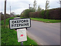 Entrance to Okeford Fitzpaine in DT11 0RB