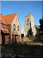 St Andrew's church viewed from Church Road in PE33 9DN