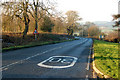 A425 looking west down Staverton Hill in Staverton
