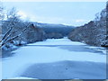 Frozen River Foyers going to Loch Ness and Foyers Bay in IV2 6YB